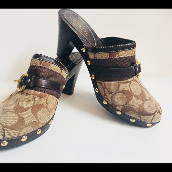 Coach Shoes - Coach Mules Size 8